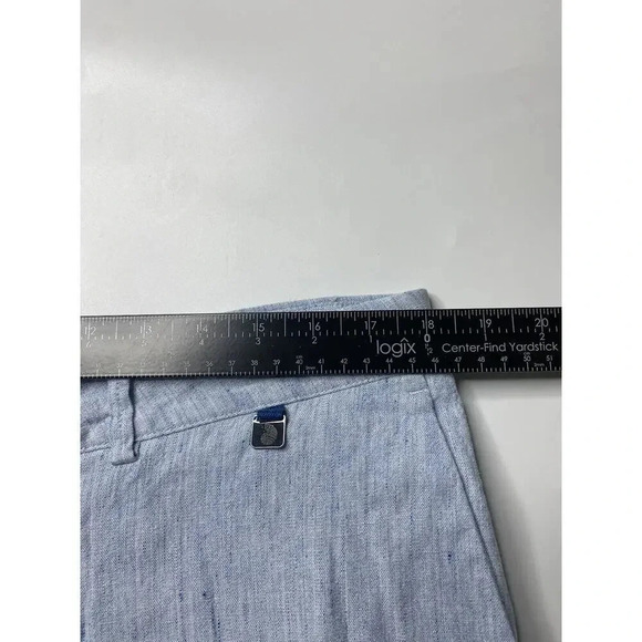 Maravela Beachwear Mens 36 Light Blue Lightweight Linen Blend Chino Shorts $280 - Picture 5 of 10